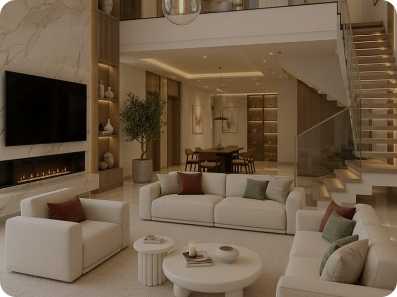 Luxury turnkey architectural delivery and final handover